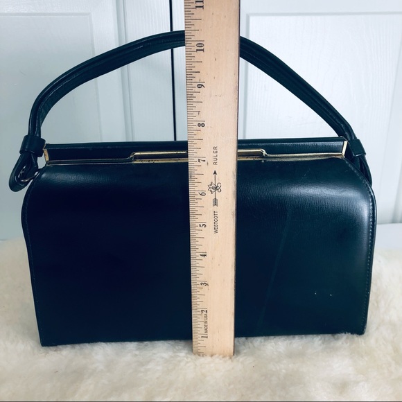 Vintage EHB Kelly Style Snap Closure Genuine Leather Bag - Picture 6 of 13